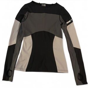 Gym shark geometric long sleeve work out top